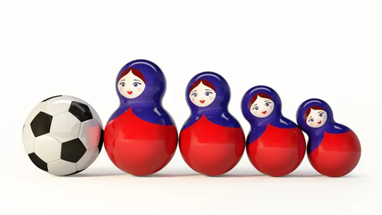 Russian Babushka dolls with football