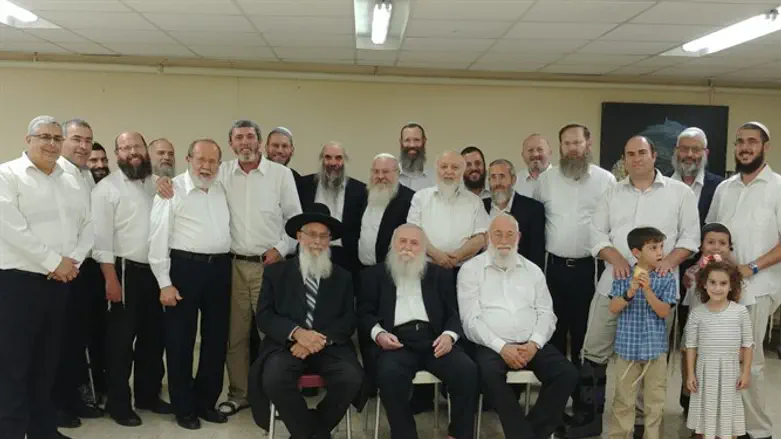 The rabbis after Shabbat gathering