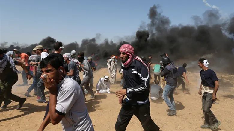 Беспорядки на границе с сектором Газы. Иллюстрация