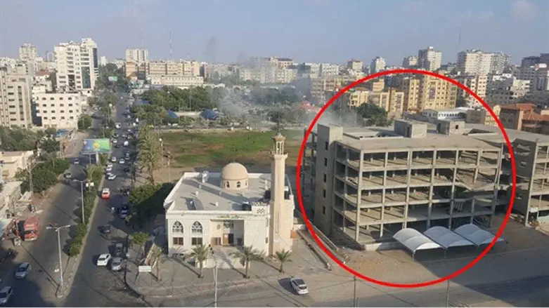 Учебный центр террористов ХАМАСа, подвергшийся атаке