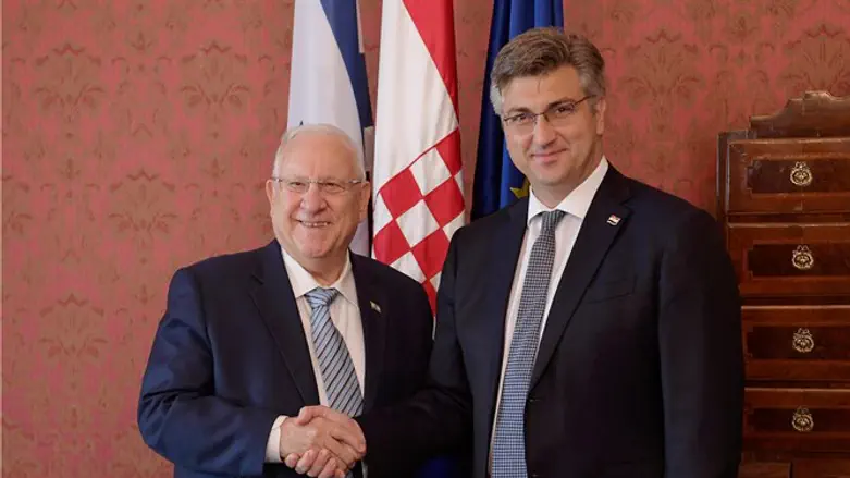 ריבלין עם ראש ממשלת קרואטיה