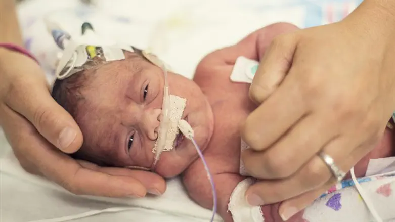Baby in intensive care