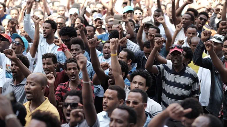 Eritreans in Tel Aviv