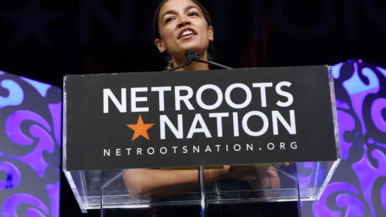 Alexandria Ocasio-Cortez speaks at the Netroots Nation annual conference