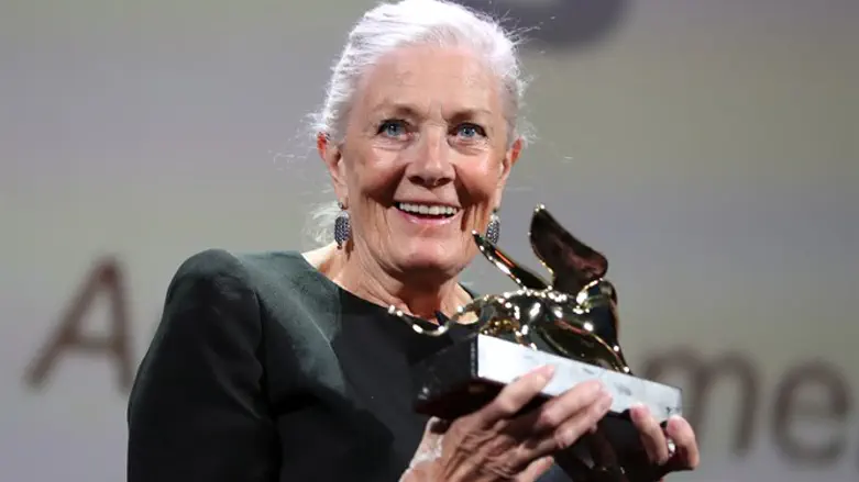 British actress Vanessa Redgrave is presented with the Golden Lion for Lifetime