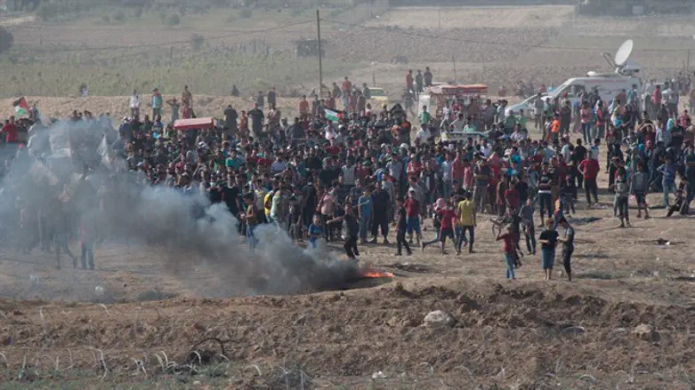 Riots at the Gaza border (archive)