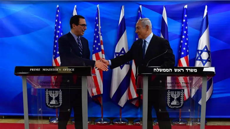 Netanyahu with Mnuchin