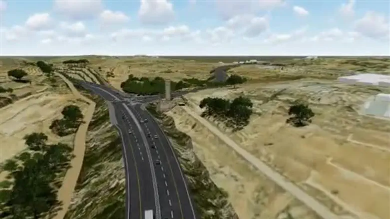 'Lev Yehuda' road - simulation