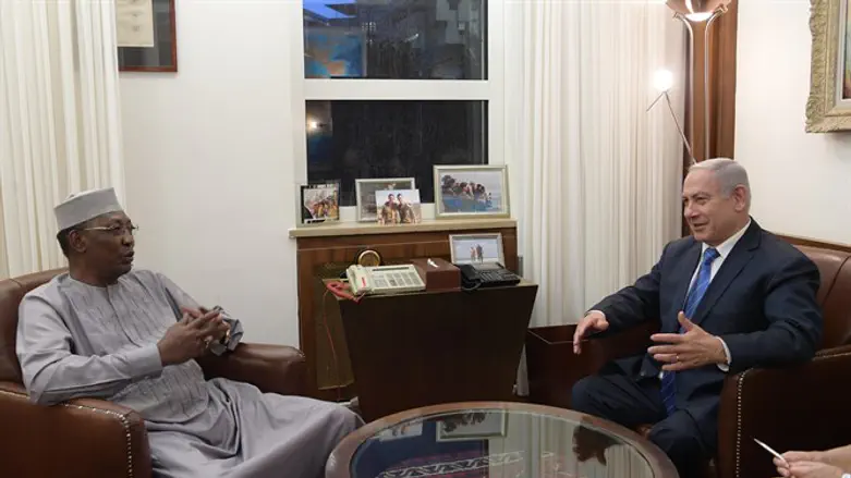 Netanyahu meets President of Chad Idriss Deby