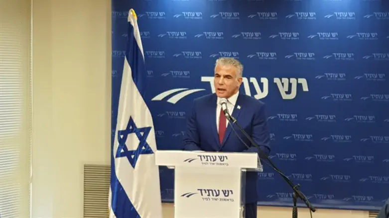 Yair Lapid at press conference