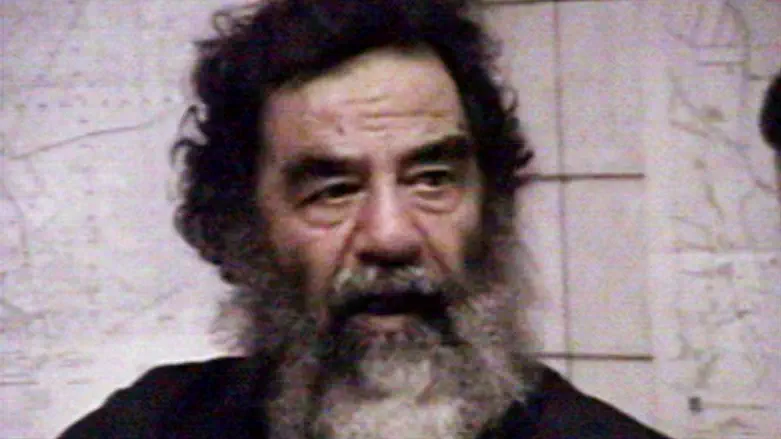 Saddam Hussein after his capture