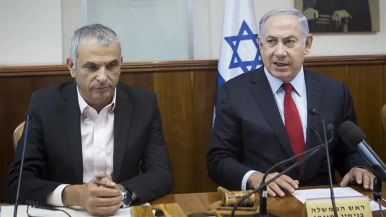 Binyamin Netanyahu with Moshe Kahlon