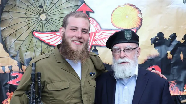 Rabbi Goldstein and grandson Joe Brickman