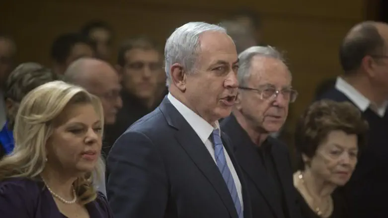 Moshe and Muriel Arens with Binyamin and Sarah Netanyahu