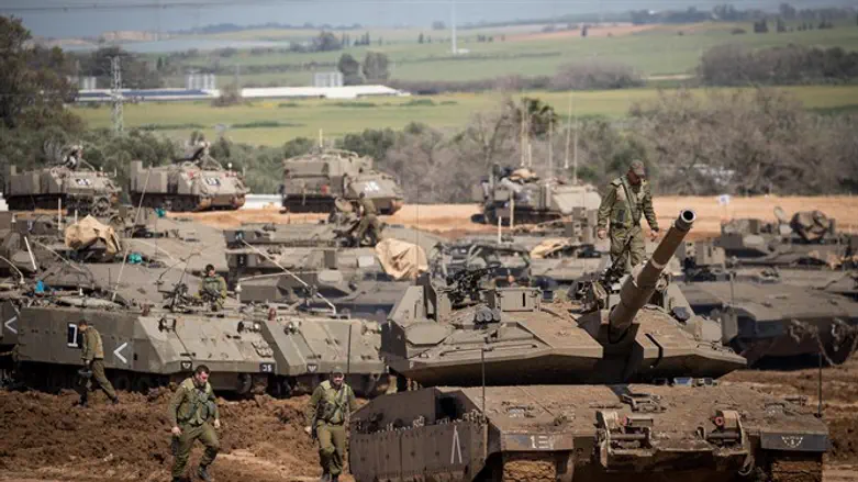Troops deployed near Gaza