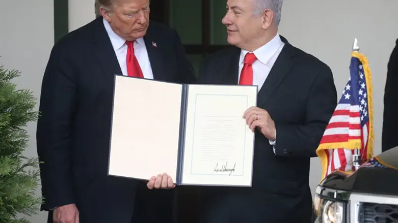 Netanyahu with Trump at the White House