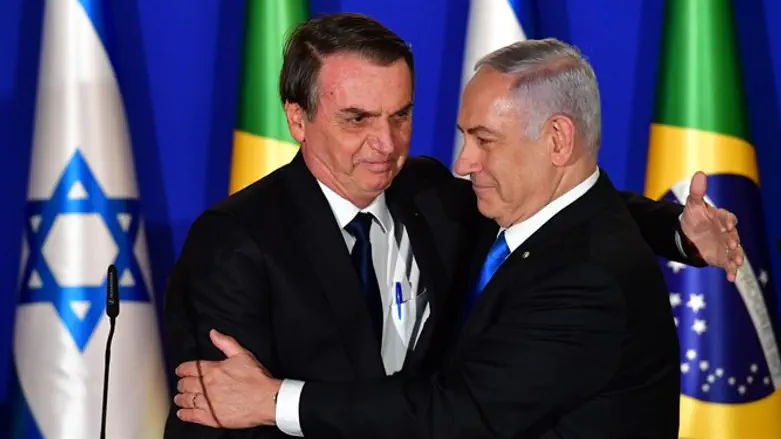 Brazilian President Bolsonaro meets Netanyahu