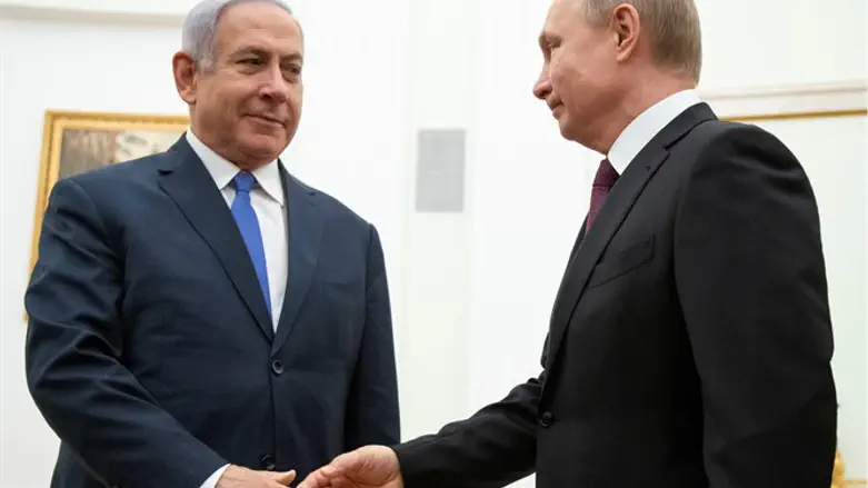 Биньямин Нетаньяху и Владимир Путин