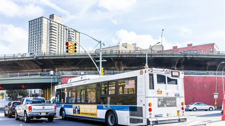 Bus in New York City (stock)