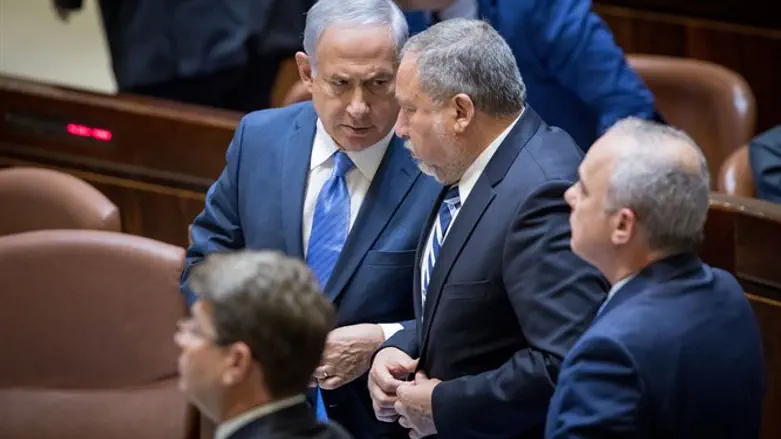 Netanyahu and Liberman (archive)