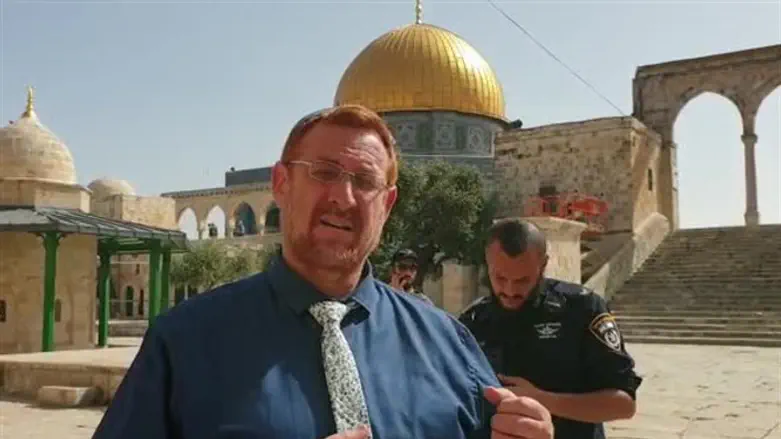 Yehuda Glick on the Temple Mount