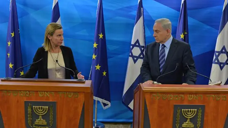 Federica Mogherini with PM Netanyahu