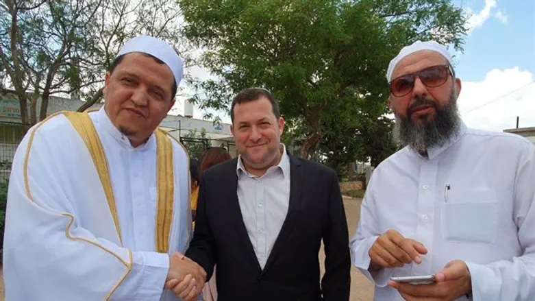 Imam Hassan Shalghumi,  Yossi Dagan and Sheikh Abu Khalil Tamimi.