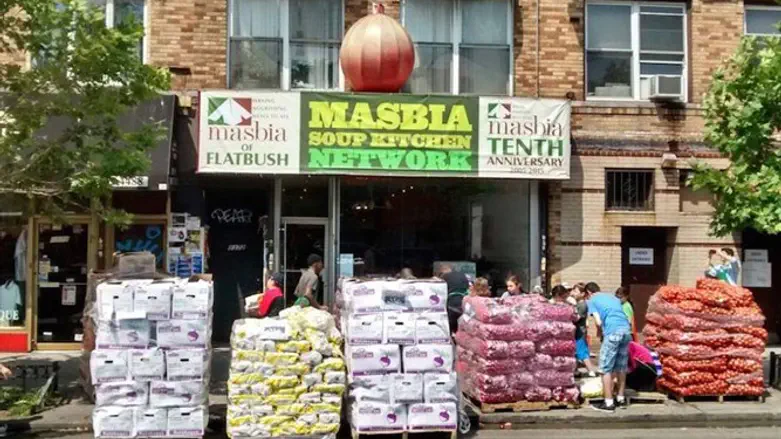 Masbia food kitchen on Coney Island Avenue in Brooklyn