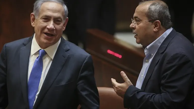 Binyamin Netanyahu and Ahmed Tibi