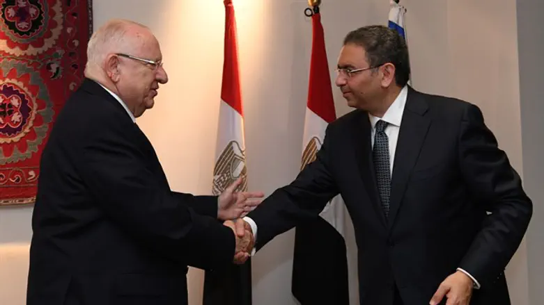 President with Egyptian Ambassador