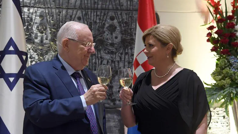 ריבלין ונשיאת קרואטיה
