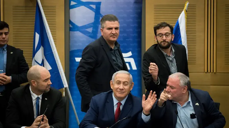 Биньямин Нетаньяху на встрече "Ликуда"