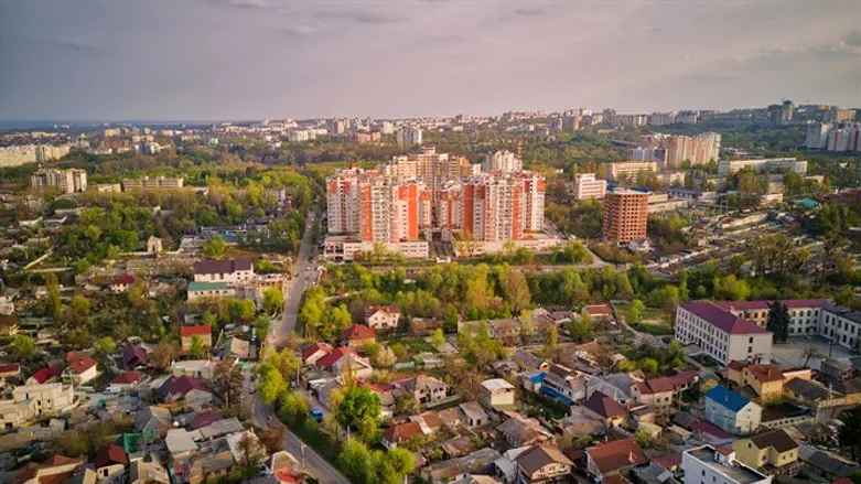 Aerial view of Chisinau, MOldova