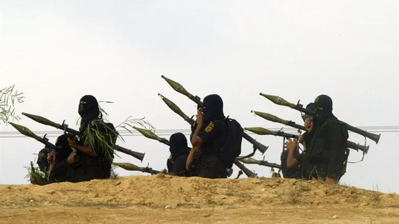Террористы из сектора Газы. Иллюстрация