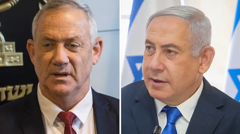 MK Gantz and PM Netanyahu