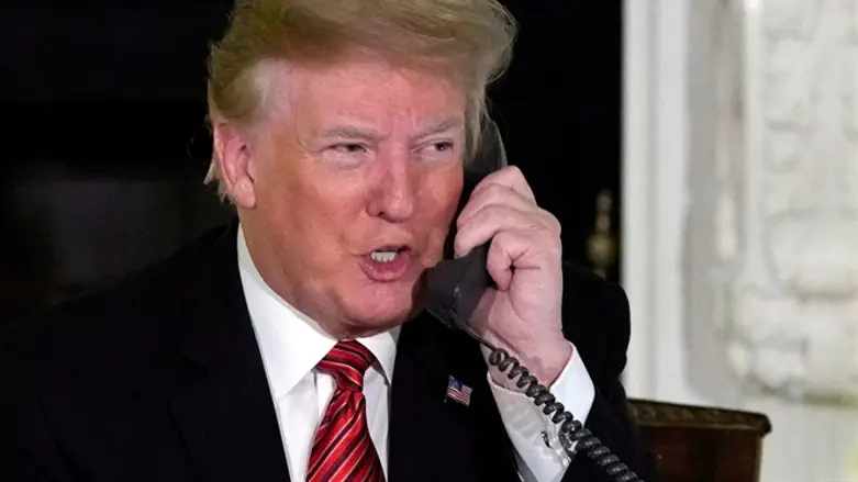 President Trump on phone
