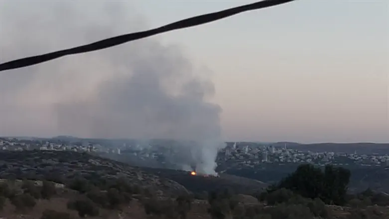 Waste fires in Judea and Samaria