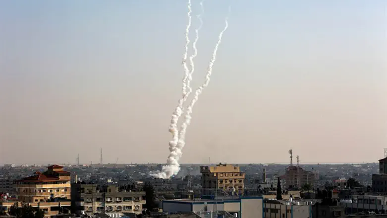 Rockets launched by Gazan terrorists against Israeli civilians