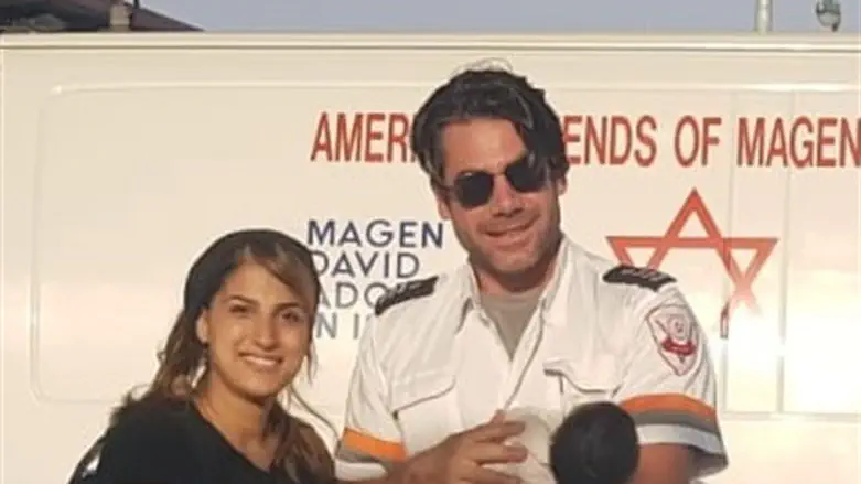 Tzofit Naim and paramedic Peretz