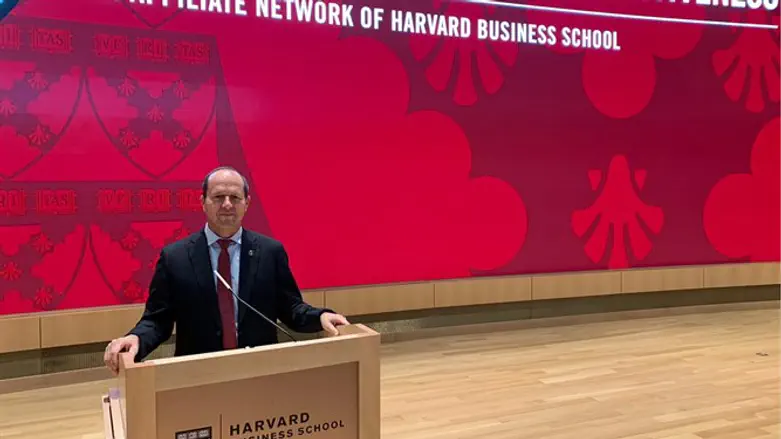 Nir Barkat at Harvard lecture