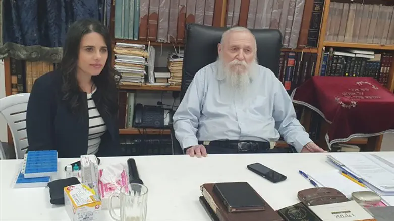 Ayelet Shaked and Rabbi Druckman