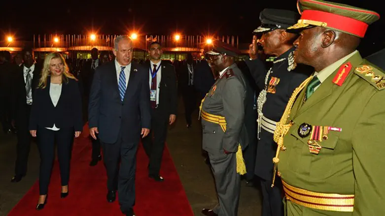 Netanyahu in Entebbe