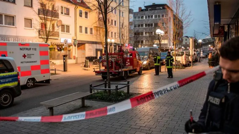Scene of shooting attack in Hanau, Germany