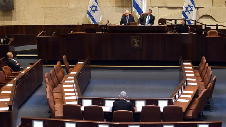 President and Knesset Speaker preside over empty plenum