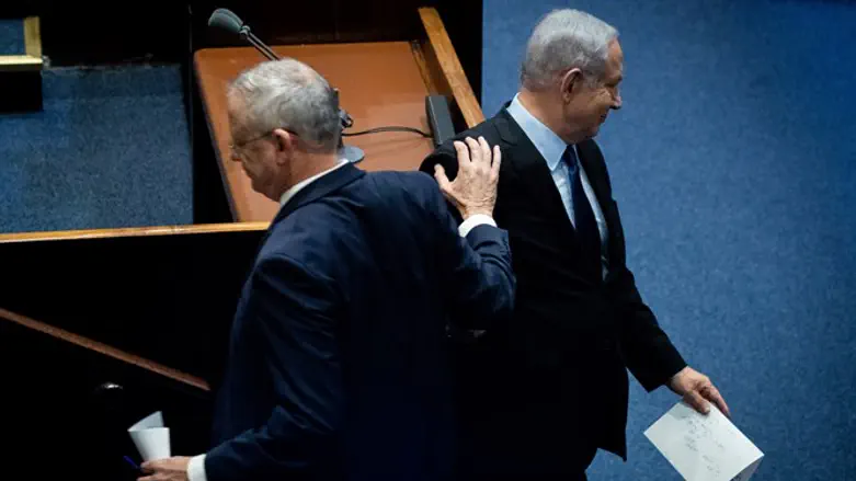 Netanyahu & Gantz - going their separate ways?