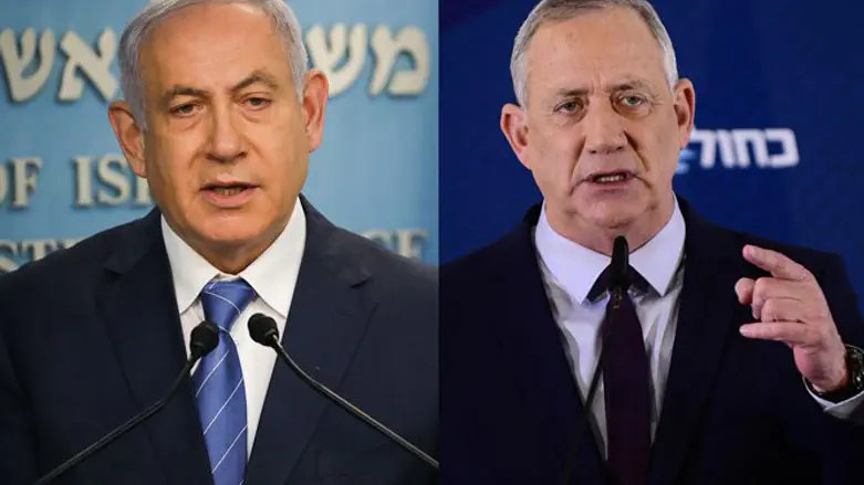 PM Netanyahu and MK Gantz