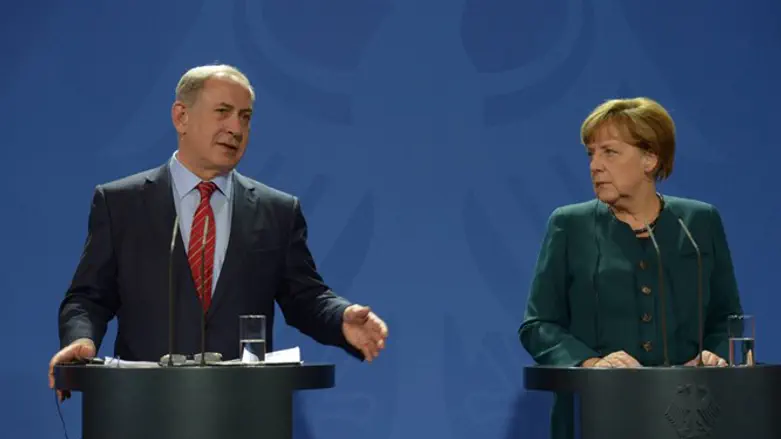Prime Minister Netanyahu and German Chancellor Angela Merkel