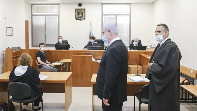 Нетаньяху в суде. Архив