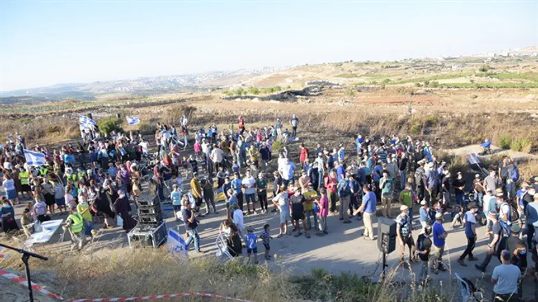 Judea settlement group rally