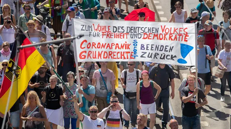 Акция протеста в Берлине